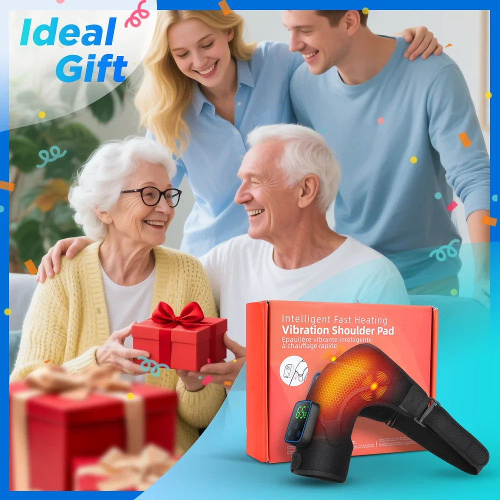 Shoulder Protection for Joint Elbow Massager Wireless 7-Level Heated Vibrador Pads Relax Muscle Relaxation Massage Belt by APP