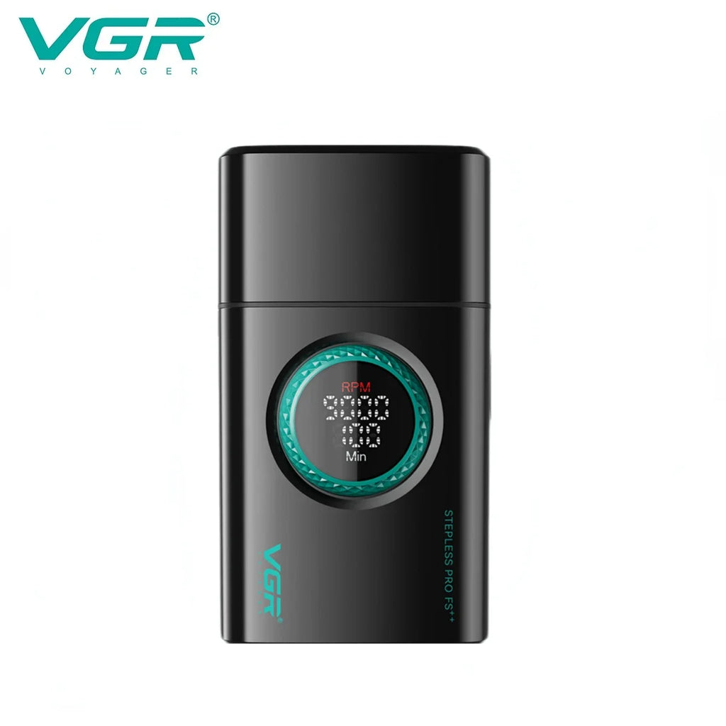 VGR Shaver Professional Shaving Machine Electric Razor Portable Beard Trimmer 9000 RPM Reciprocating LED Shaver for Men V-378
