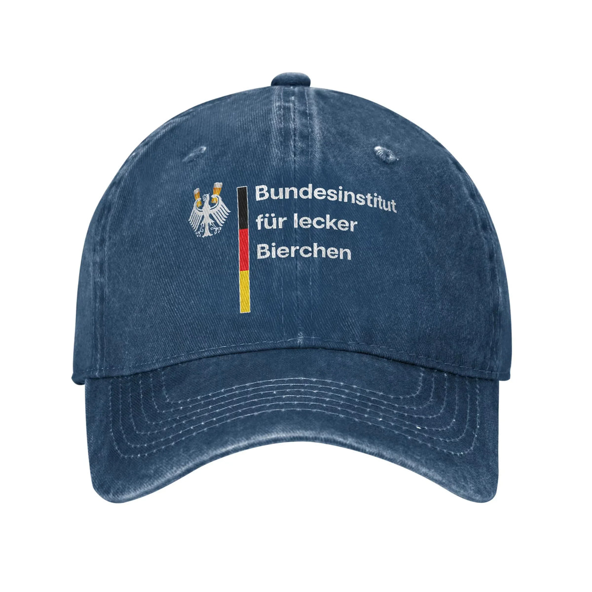Vintage German-Federal Institute for Delicious Beers Baseball Cap Unisex Distressed Cotton Sun Cap Outdoor Workouts Gift Hat