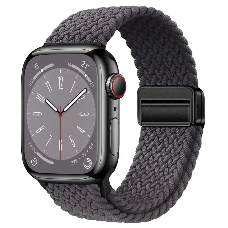 Nylon strap For Apple watch 11 10 42mm 46mm 9 8 7 45mm 41mm Ultra 3/2/1 49mm Magnetic wristband For iWatch 6 5 4 3 SE 44mm 40mm