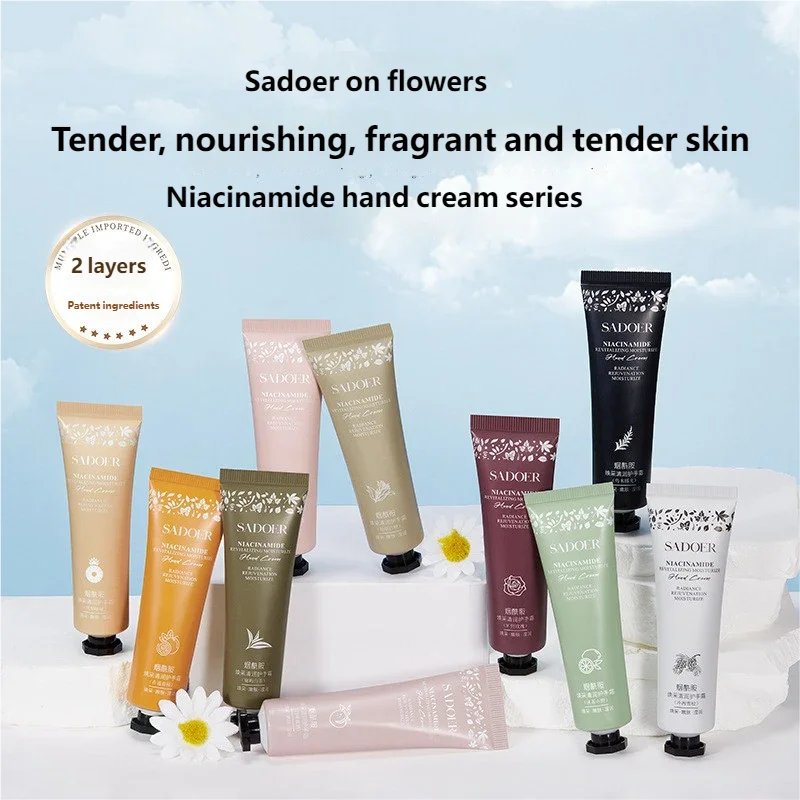 10pcs Floral & Fruity Hand Cream Set - Moisturizing Nourishing Anti-Chap Repairing Hand Care Skincare Beauty Pack