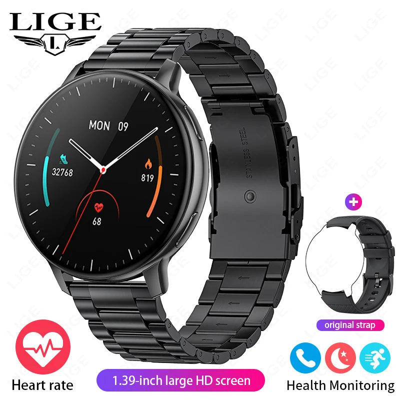FOXBOX Smart watch Health Monitoring Sport Fitness Tracker Bluetooth Call Waterproof Men Women Luxury Smartwatch For IOS Android