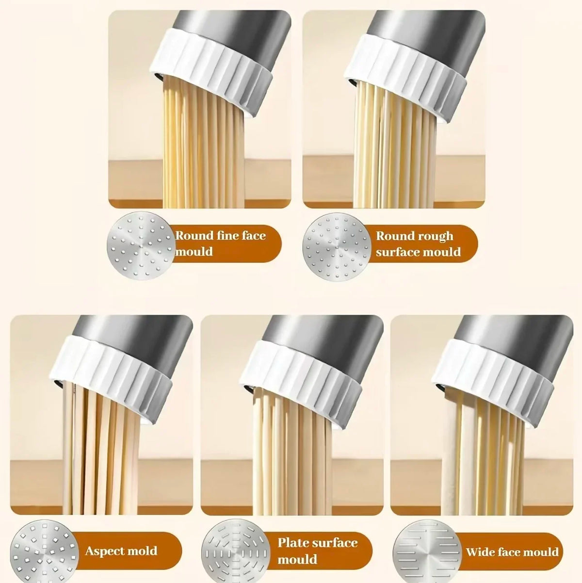 Multifunctional Handheld Noodle Press Electric Pasta Maker Kitchen Tool for DIY Homemade Pasta and Noodles