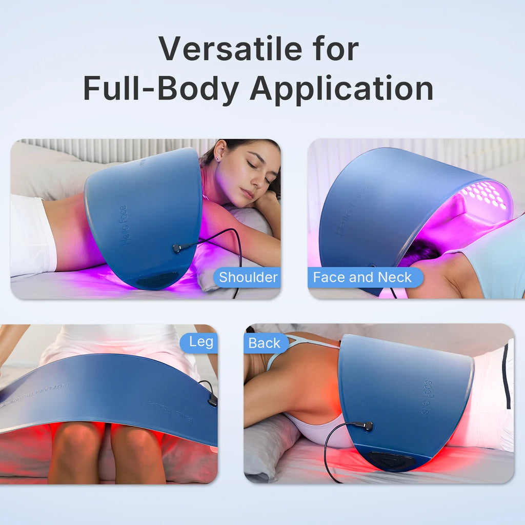 Hello Face L6 LED Light Mask 720pcs 630nm Red Light & 850nm NIR Light Skin-friendly Fabric Body Care Machine