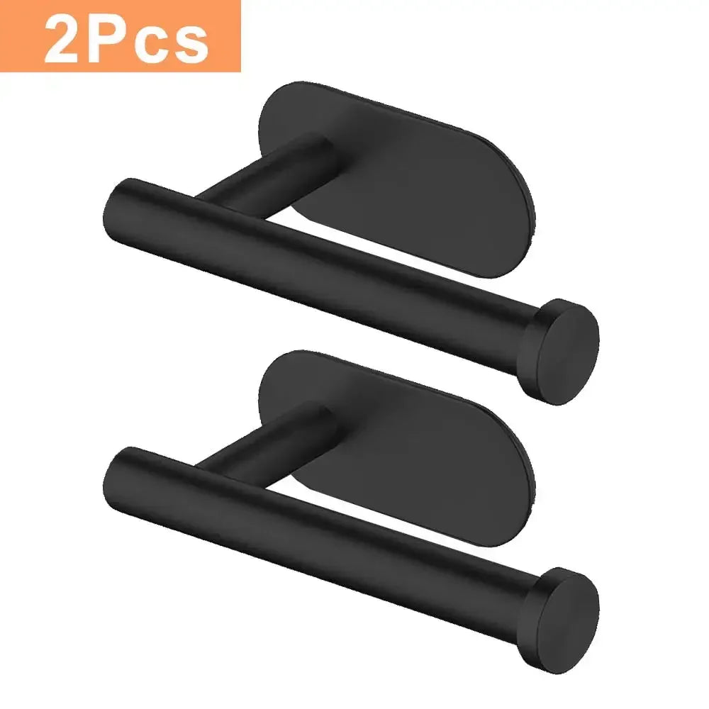 Self Adhesive Toilet Paper Towel Holder Stainless Steel Wall Mount  No Punching Tissue Towel Roll Dispenser for Bathroom Kitchen