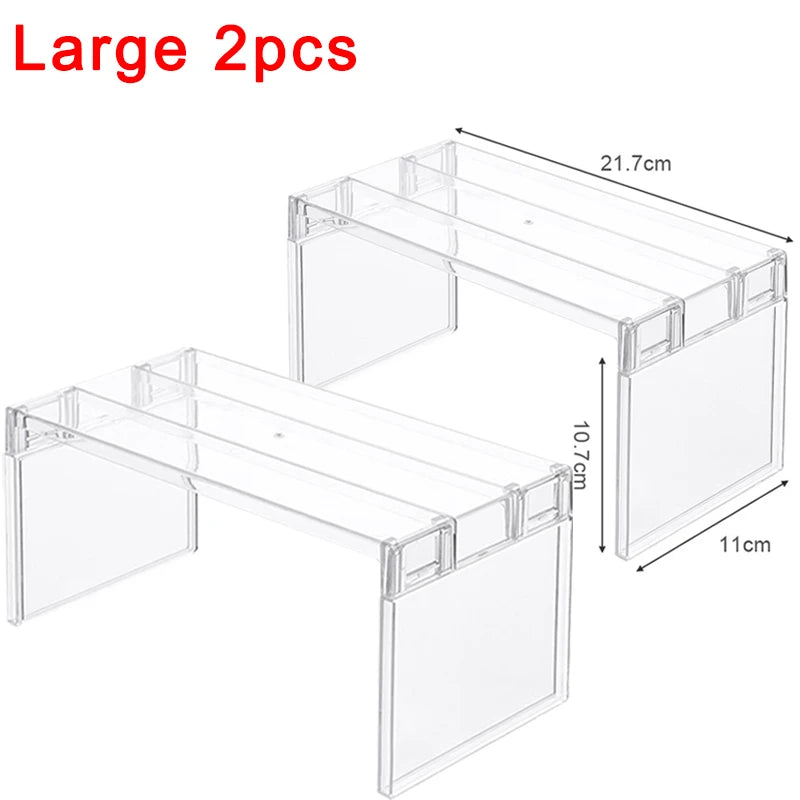 Clear Refrigerator Organizer Rack – Single or 2-Piece