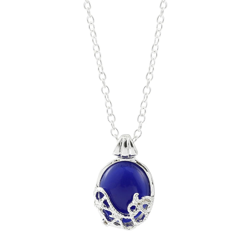 Popular Movie Vampire Diaries Necklace Elena Gilbert Vervain Romantic Crystal Pendant Necklace For Women Charm Jewelry