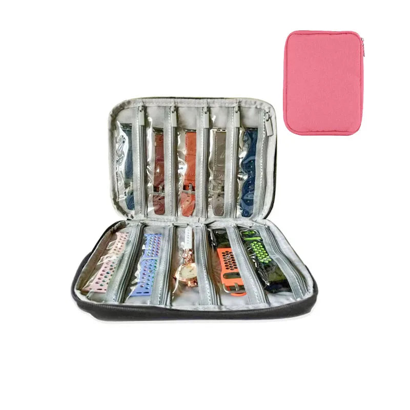 Waterproof Portable Box watch Holder Organizer Storage for Men Women smart watch boxes for Apple watch strap storage box watches