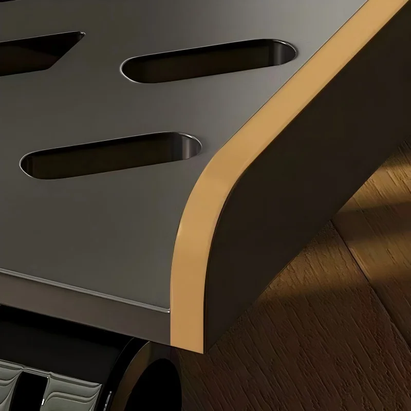 Adjustable CPU Stand Universal Under Desk Bracket Hollow Design PC Tower Elevated Storage Holder for Home Office