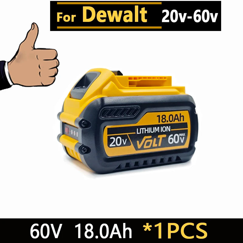 New High-Power for DEWALT 20V/60V Battery DCB200 DCB205 DCB206 * Power Tool 18V Battery 3AH 8AH 12AH 18AH Batteries DCD805