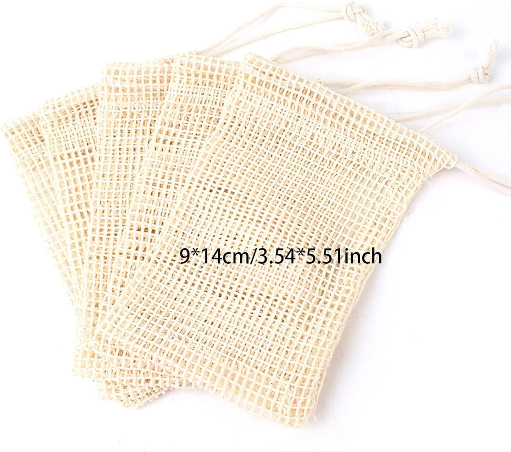 Handmade Eco-Friendly Natural Soap Saver Bag Mesh Soap Pouch - Body Cleansing And Skincare Accessory