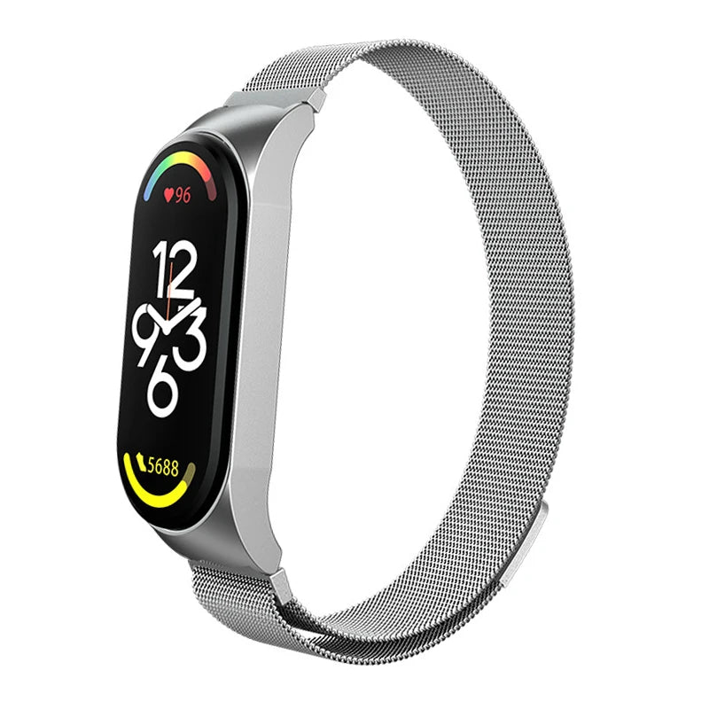 Milanese Bracelet for Xiaomi Mi Band 8 Strap Correa Mi band 6 7 stainless steel metel miband6 band4 for Xiaomi mi band 7 3 5 6 4