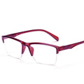 Square Reading Glasses Ultralight Half Frame Presbyopic Eyeglasses Men Women +0.25 0.5 0.75 1 1.25 1.5 1.75 2 2.25 2.5 2.75 3.0