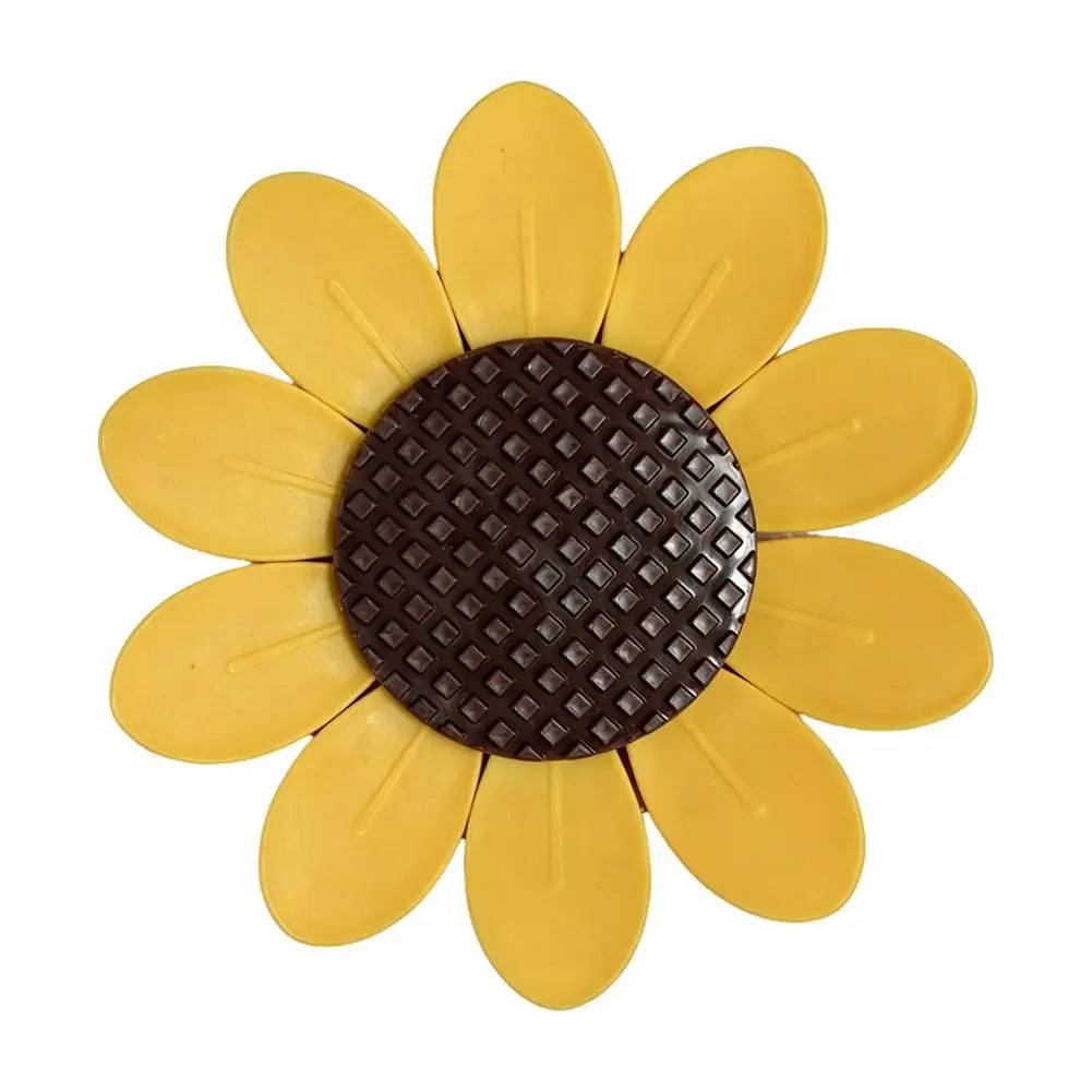 10Pcs Cute Sunflower Magnetic Food Sealing Clips With Base Airtight Chip Snack Bag Clips Kitchen Fresh Keeping Storage Note Clip
