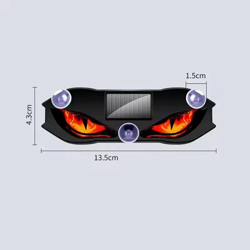 Solar Powered Car Neon Light Wireless Cool DEMON EYE Led Ambient Light Suction Cup USB Rechargeable Atmosphere Breathing Lamp