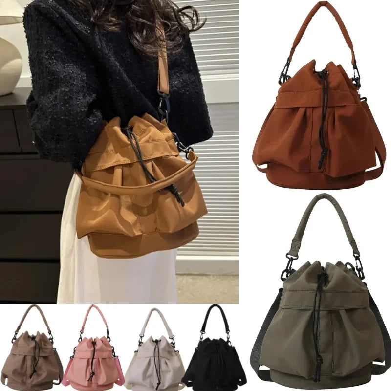 Fashionable Crossbody Bags for Women Shoulder Bag Large Capacity Oxford Women Bucket Bag Purse and Handbags