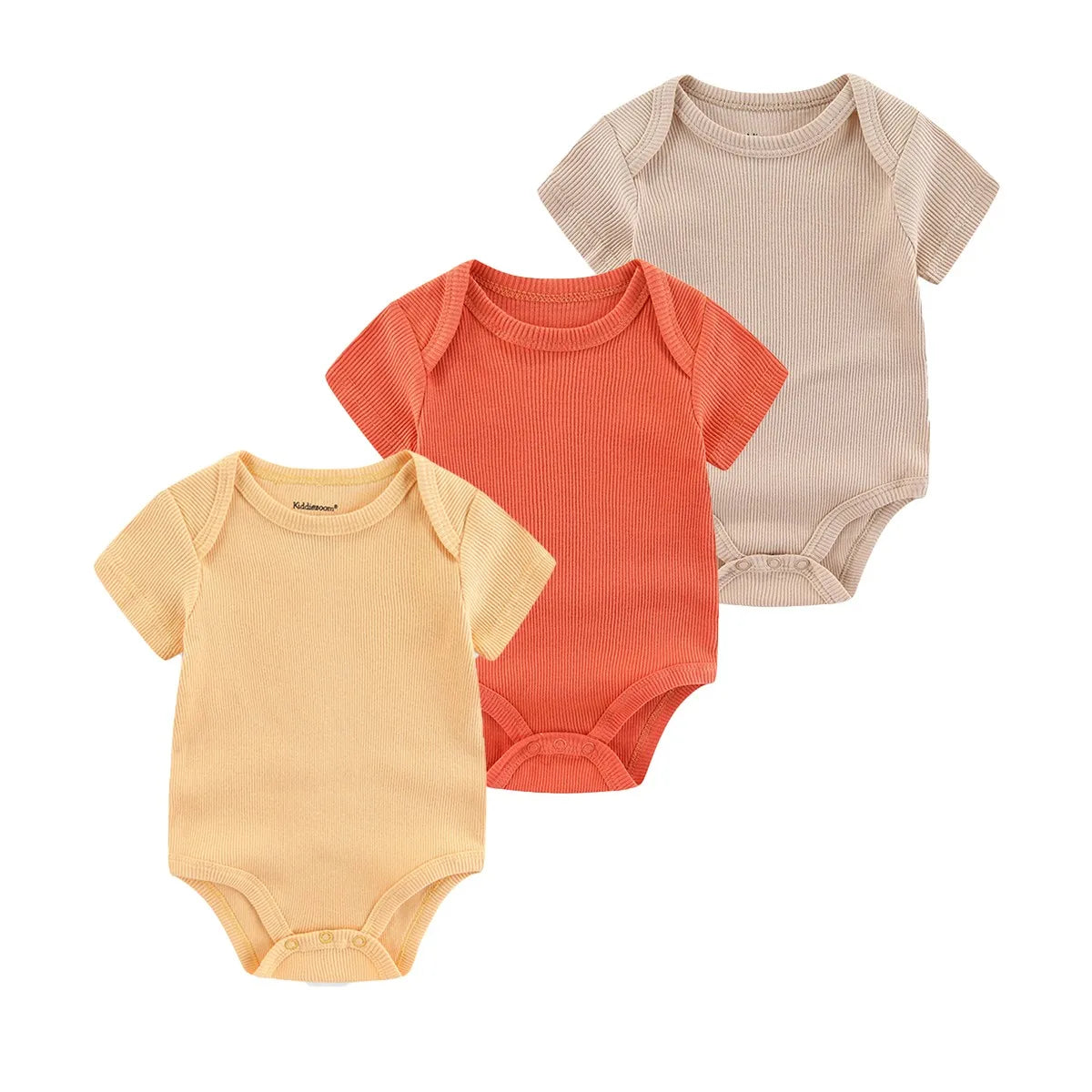Kiddiezoom Four Seasons 0-12M 1 PCS Solid Unisex Baby Bodysuits Soft 100%Cotton Newborn Boy Girl Onesies Infant Clothing