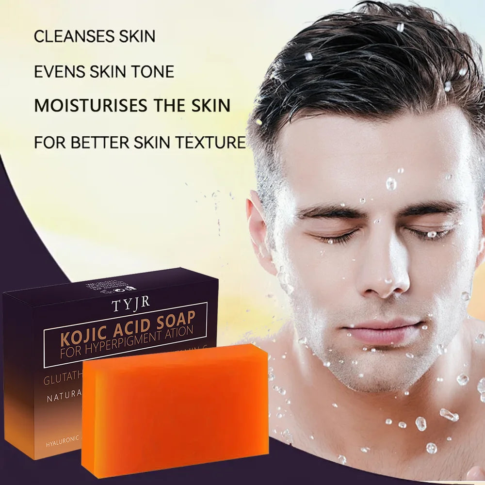 Turmeric Kojic Acid Soap Massage Soap Handmade Soap for Face and Bath for Deep Cleansing, Exfoliation, Body Moisturizing