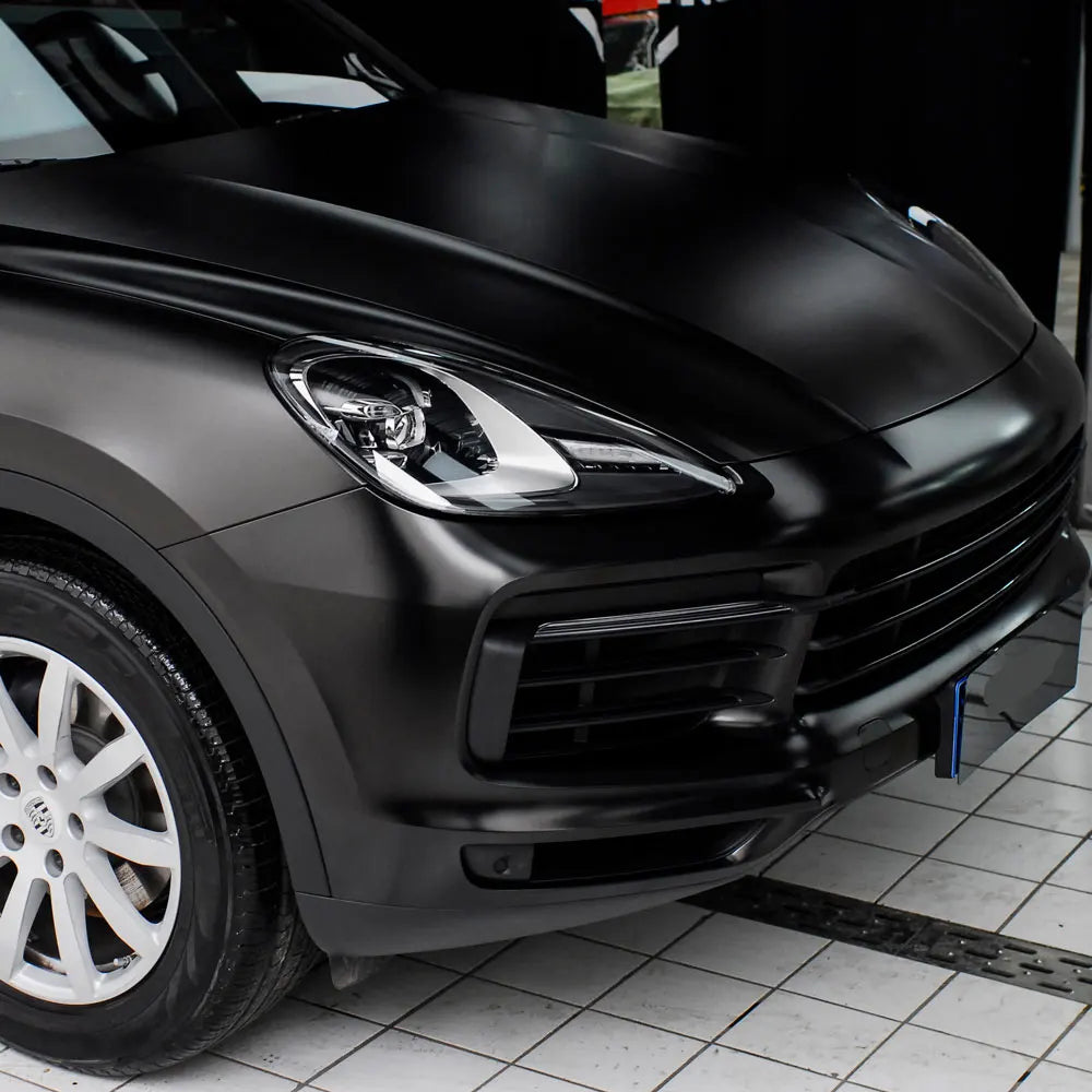 Premium Black Matte Vinyl Car Wrap Film Foil Sticker Sheet Vehicle Decal Window Trim Console Computer Air Bubble Free