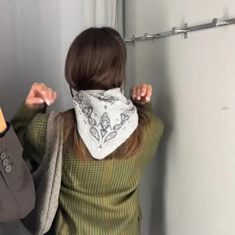 Women Vintage Paisley Printed Scarf Autumn Winter Soft Warm Long Shawl 2026 Fashion Casual Daily Outdoor Chic Neck Wrap Scarves