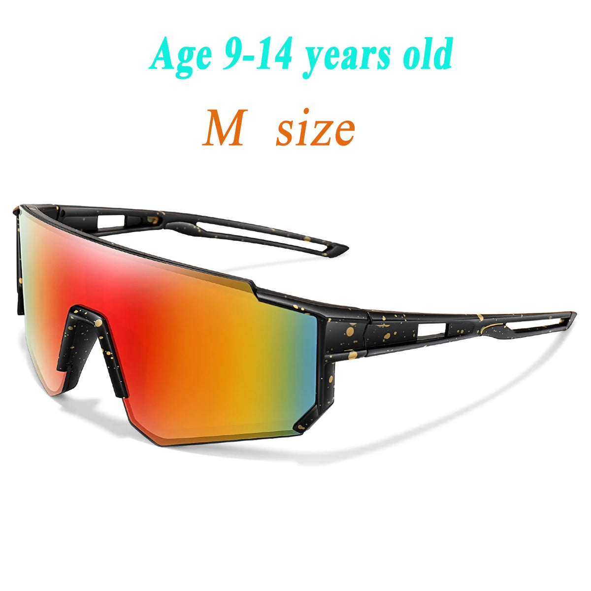 3-14 Year Old Children Baseball Sunglasses Kids Boys Girls M Size Youth BicycleUV400 Outdoor Sports Camping Mtb Bike Eyewear