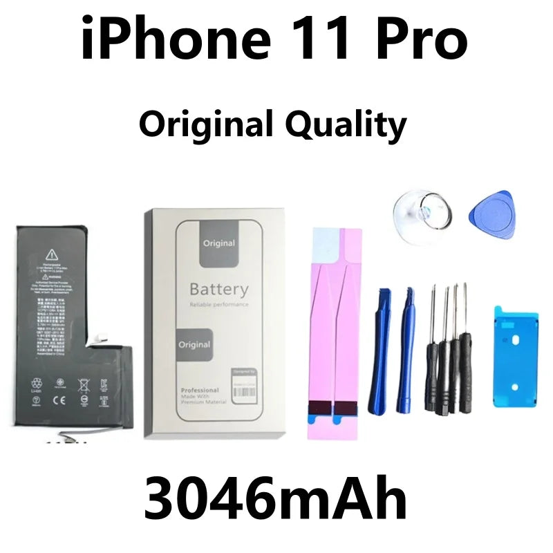 Xilecaly Battery For iPhone 14 Pro Max 11 Pro 12 13 Mini Pro Max Original Real High Capacity Replacement Bateria Warranty 1 Year