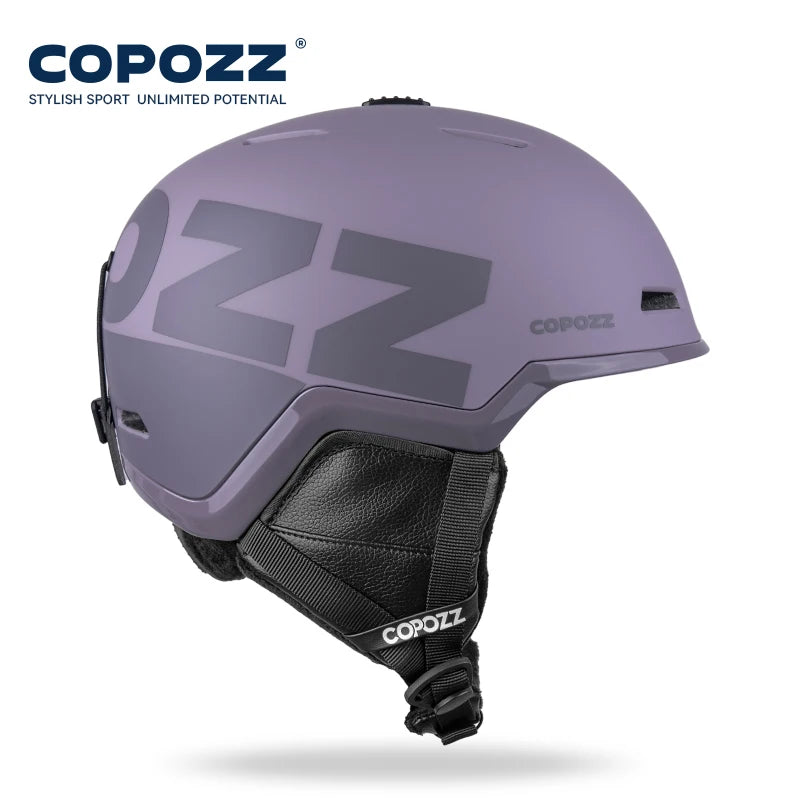 COPOZZ Winter Ski Snowboard Helmet Half-covered Anti-impact Safety Helmet Cycling Snowmobile Skiing Protective For Adult And Kid