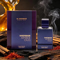 Al Haramain Amber Oud , The deep purple bottle captures the Dubai night sky, with saffron and amber interweaving warmth, ebony and sandalwood blending mysteriously, creating the luxurious and elegant night fragrance of the de