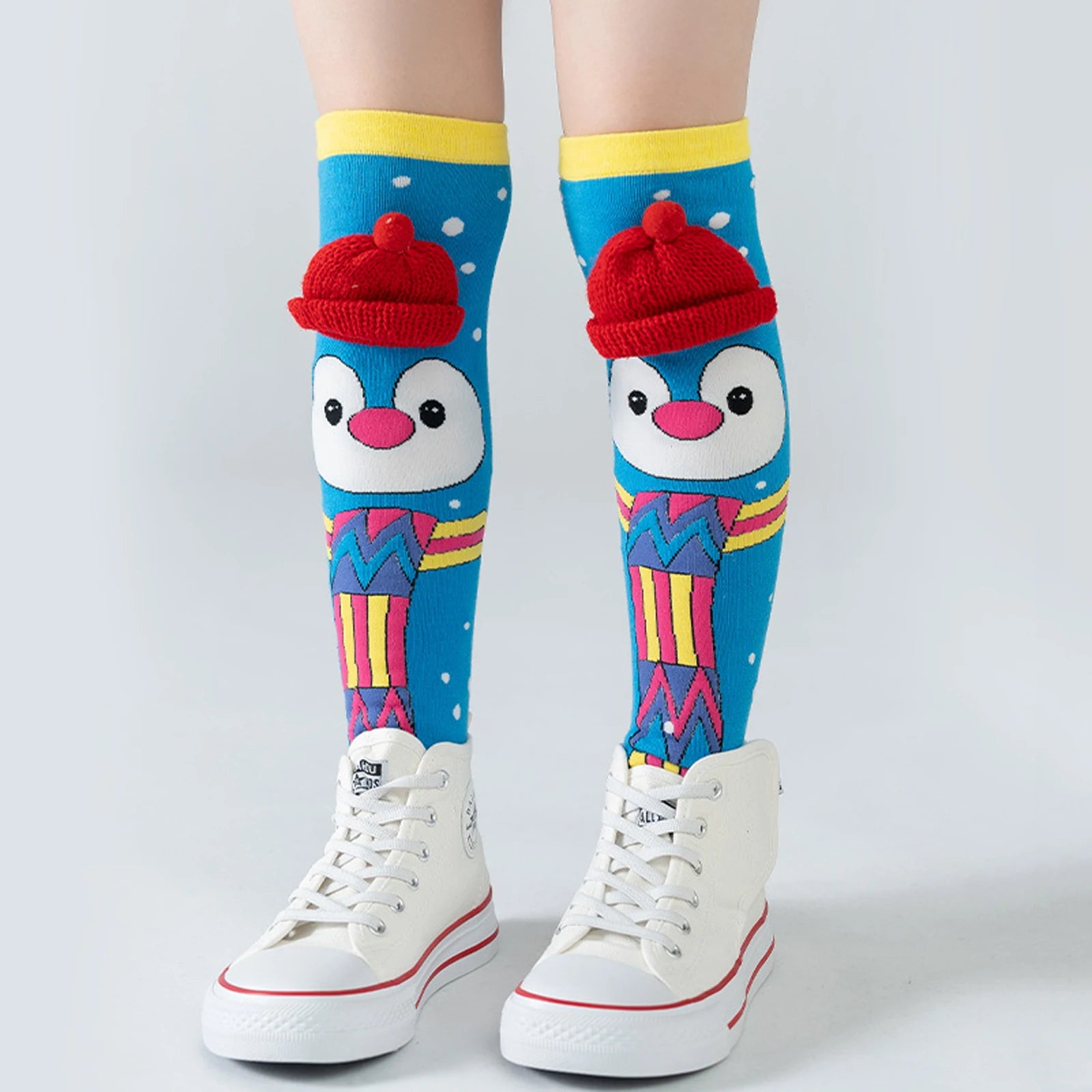 Cartoon Dog Rabbit Girls Boys Stockings Funny Penguin 3D Kids Socks Party Festival Children Long Socks Knee-high Socks