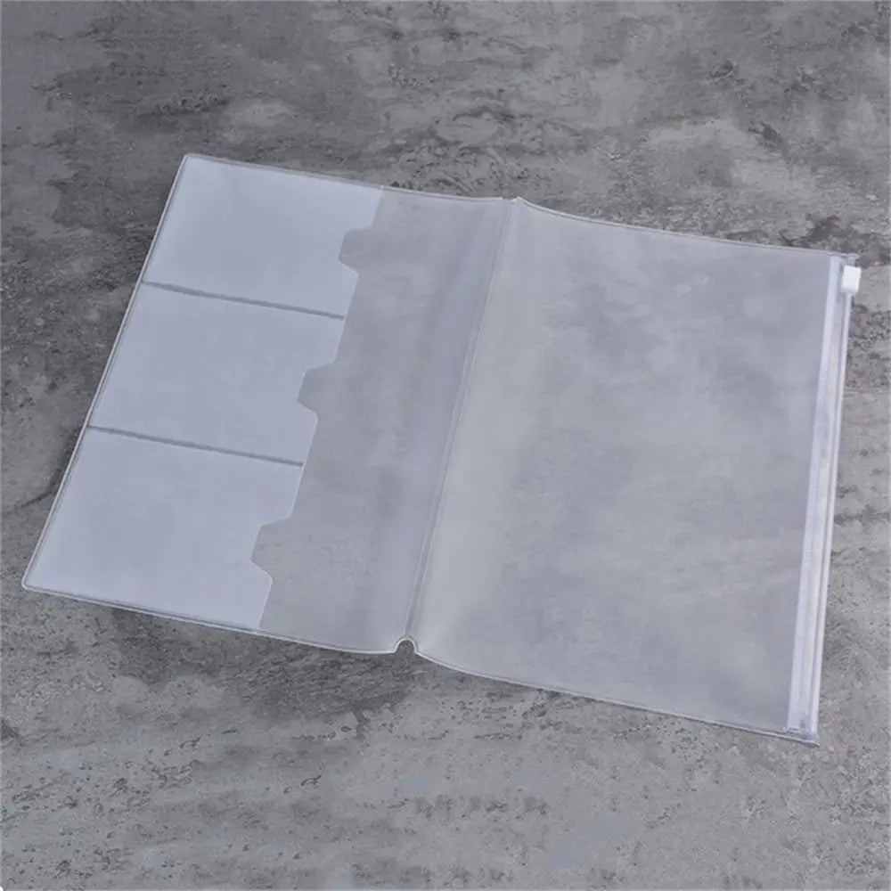 PVC Zipper Bag for Midori Travelers Notebook Journal Planner Accessory Card Holder Storage Standard/Pocket/Passport