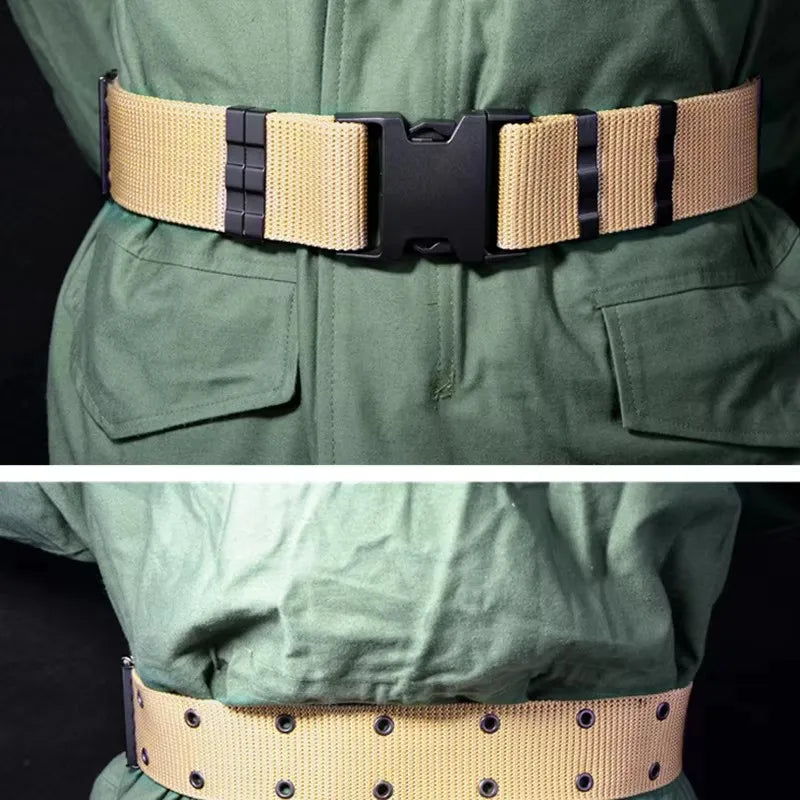 5.5CM Wide Men's Belt Outdoor Multi Function Belt High Quality Canvas For Nylon Male Luxury Belts Sports Jeans Belt Neutral Belt