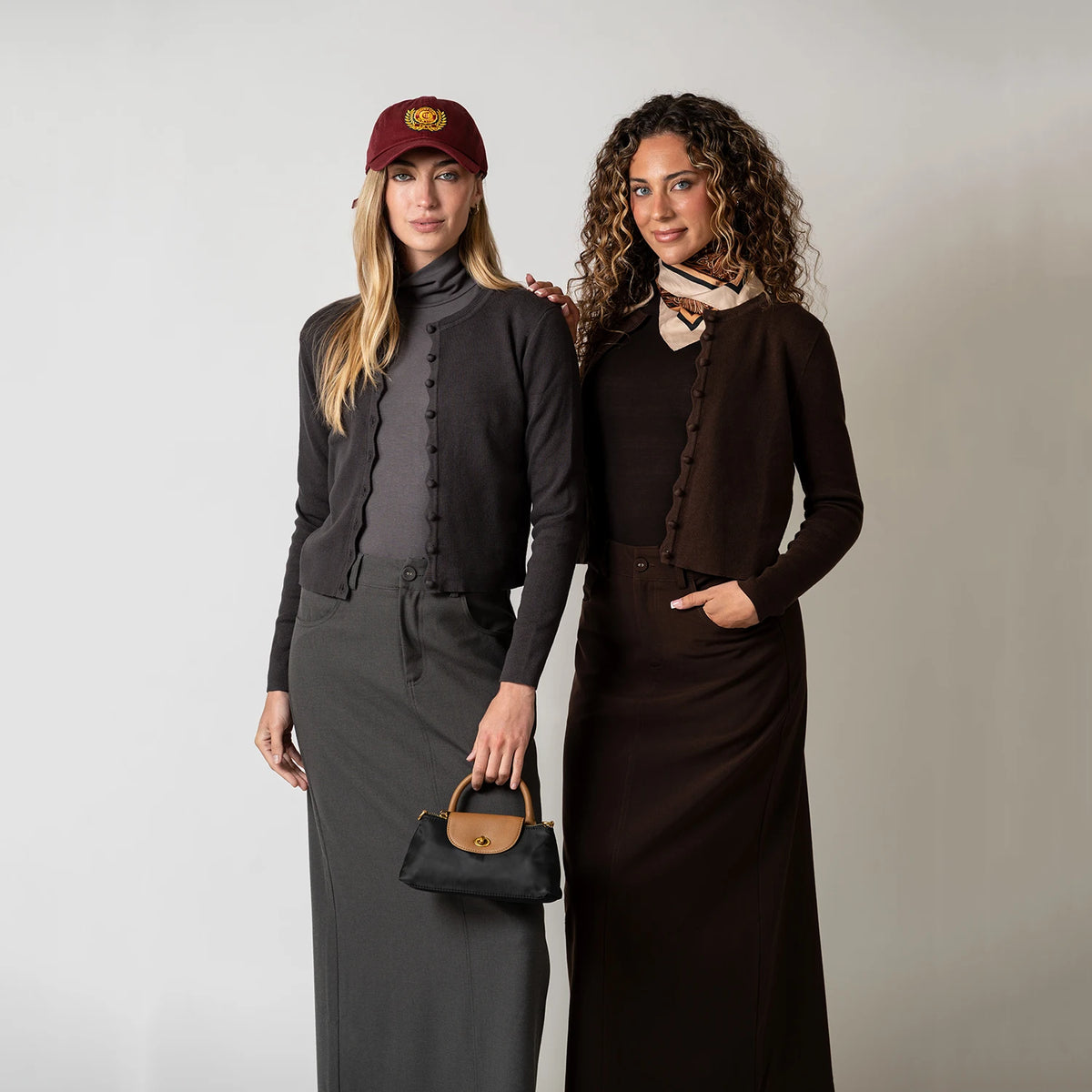 AP AW26 Women Wavy Edge Cardigan Elegant Style Single Breasted
