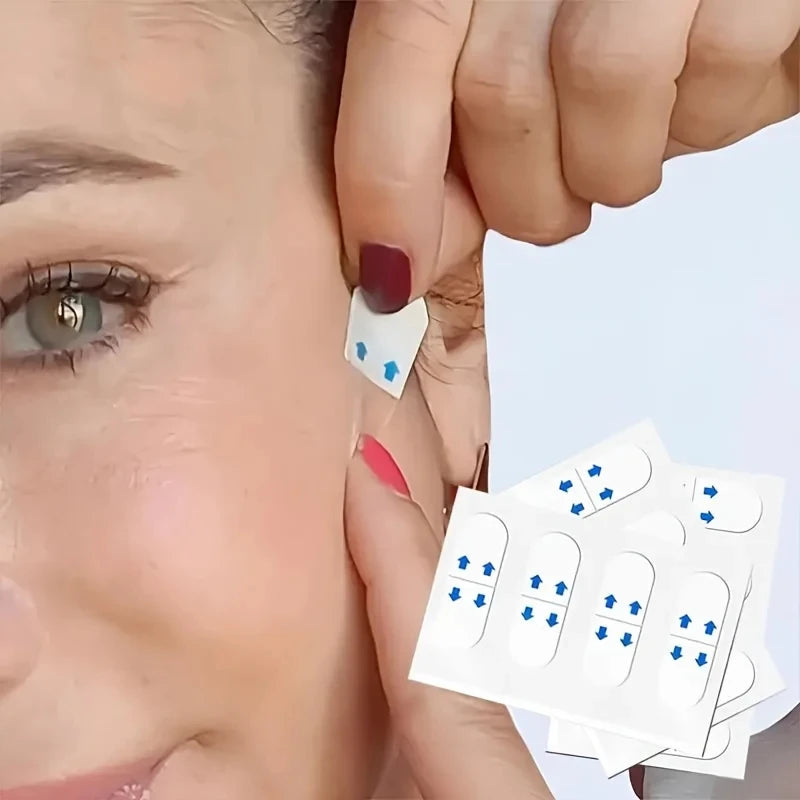 80Pcs Lifting Face Stickers Invisible Transparent Thin Face Patches Lift Tools V-Shape Face Wrinkle Sagging Skin Adhesive Tape