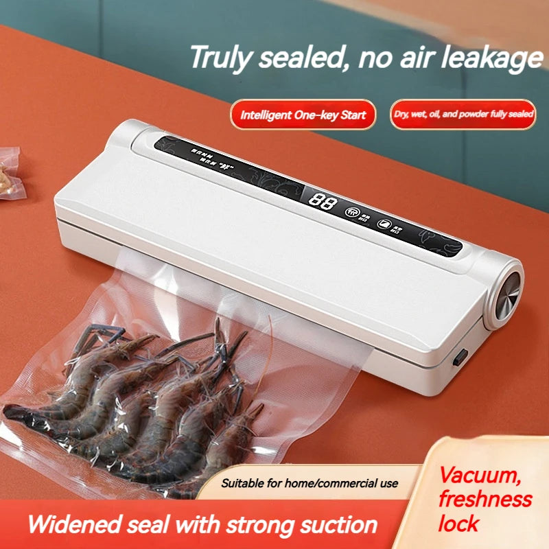 Household Fully Automatic Vacuum Sealer Kitchen Small Sealing Fresh-keeping Machine Food Vacuum Packaging Machine