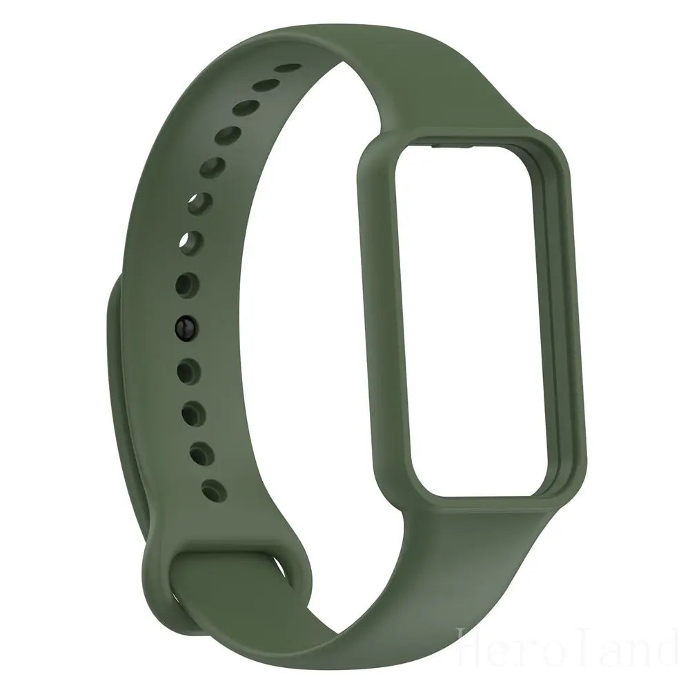 Fashion Silicone Watch Strap for Huami Amazfit Band 7 Smartwatch Band Bracelet Sport Wristband for Amazfit Band 7 Strap Buckle N
