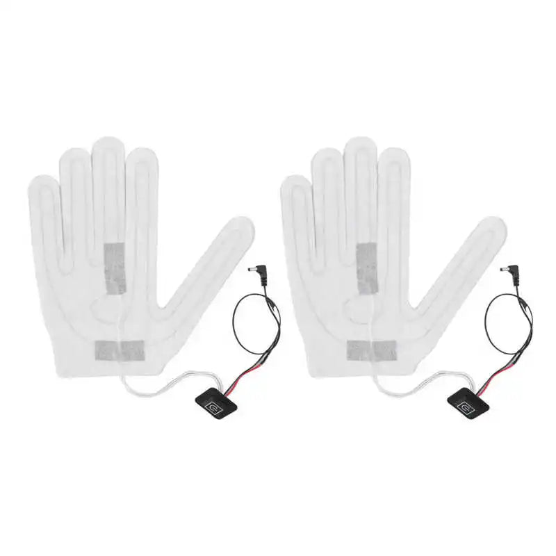 Heating 2 PCS Electric Heating Sheet 3 Gears Adjustable Heating Film Replacement DC Electric Heater Pads for Heating Gloves