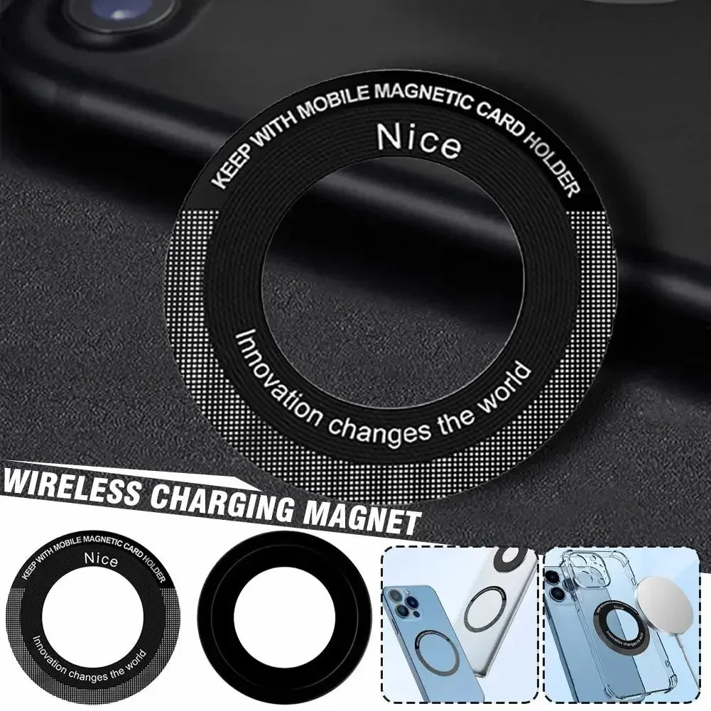 1/2/6Pcs for Magsafe Magnetic Metal Ring for Phone Universal Metal Sticker Support Wireless Charger Plate Sheet Magnet Car Holde