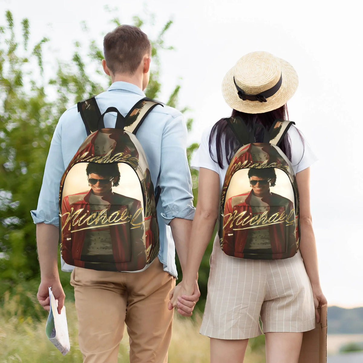 Michael Jacksons Musical Movie 2026 Casual Backpack Gift High School Business  Daypack for Men Women Laptop Canvas Bags