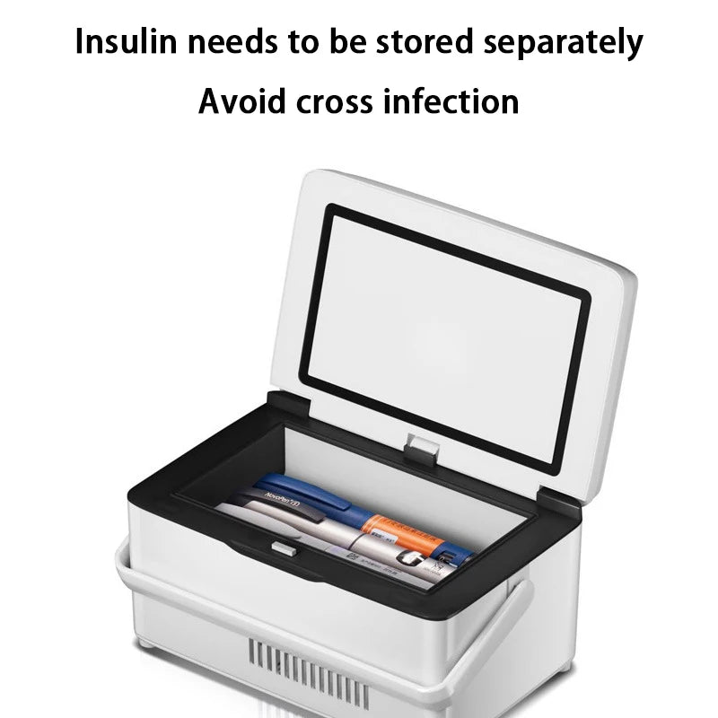 15600mAh Portable Insulin Refrigerator USB Rechargeable Mini Cold Box Drug Medicine Constant Temperature Cooler Case With Bag