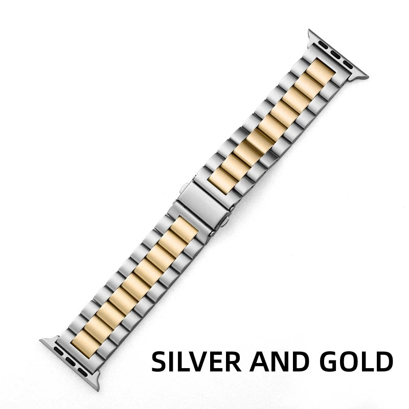 Stainless steel Strap For Apple Watch band UItra 49mm 9 8 7 45mm 41mm metal belt on Iwatch series 6 5 4 SE 3 44mm 42mm 40mm 38mm