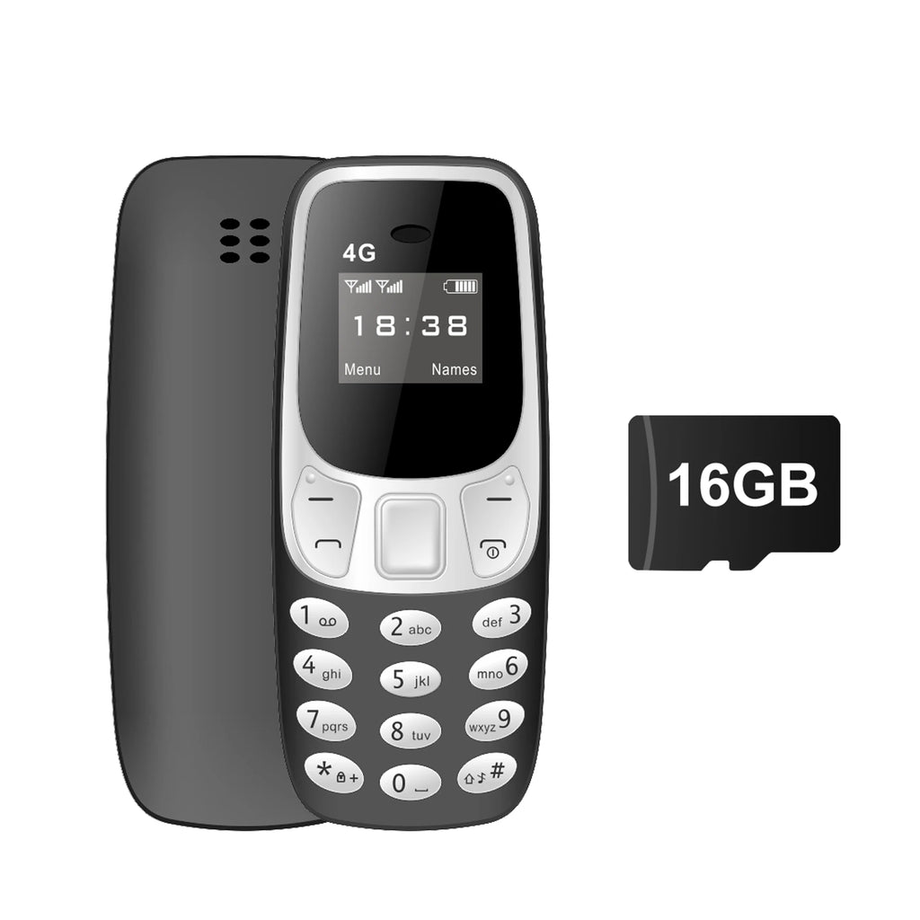 SERVO BM10 Super Mini Pocket 4G LTE Feature Phone Dual SIM Speed Dial Call Recording Blacklist MP3 Player Alarm Clock Cellphone