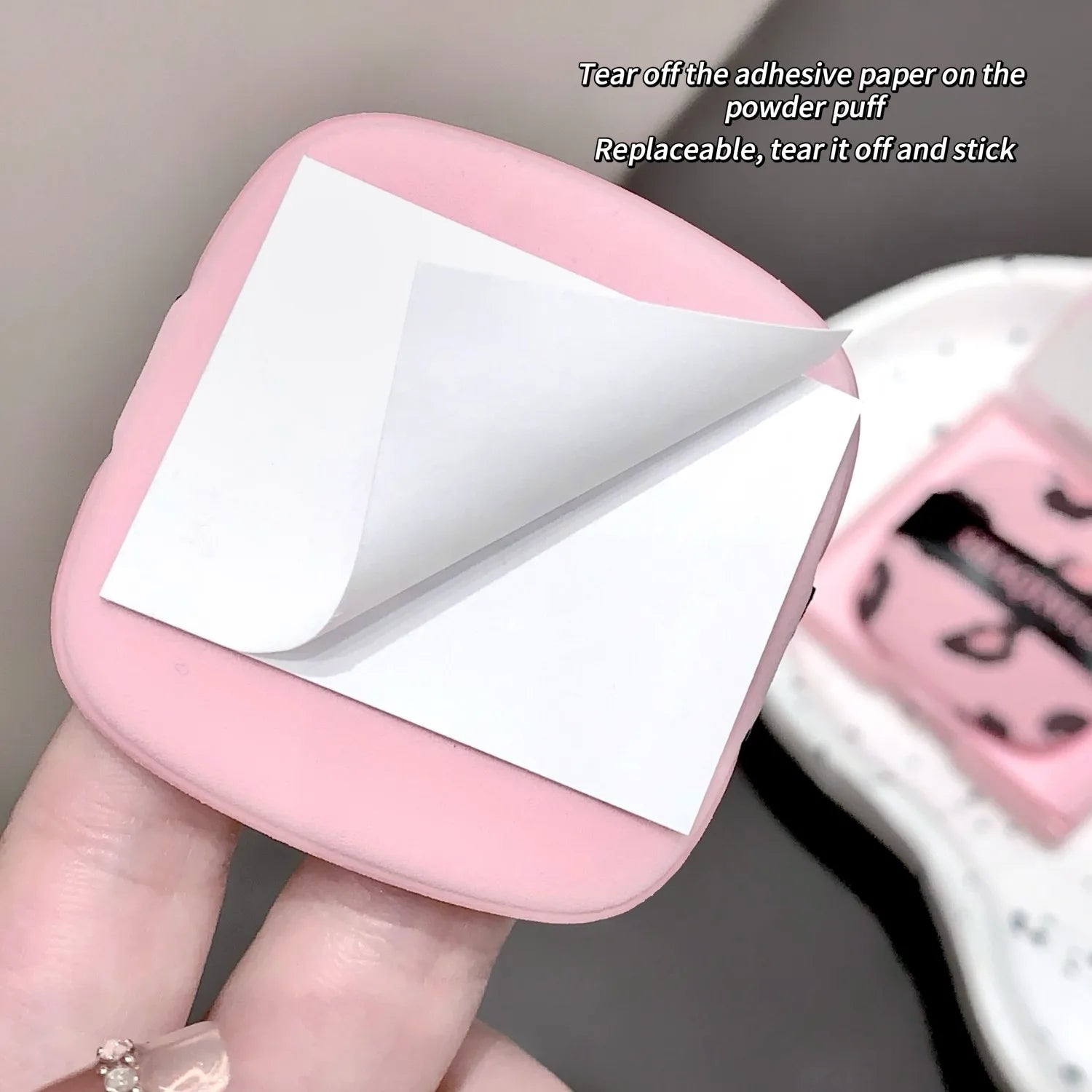 100 Sheets Pink Leopard Print Facial Oil Absorbing Paper Portable Storage Box with Mirror Beauty Tool