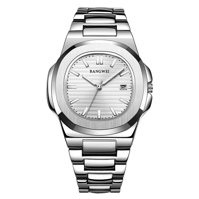 2024 New Luxury Men Quartz Watches 30M Waterproof Automatic Date Watch Man Stainless Steel Sport Chronograph Watch for Men Clock