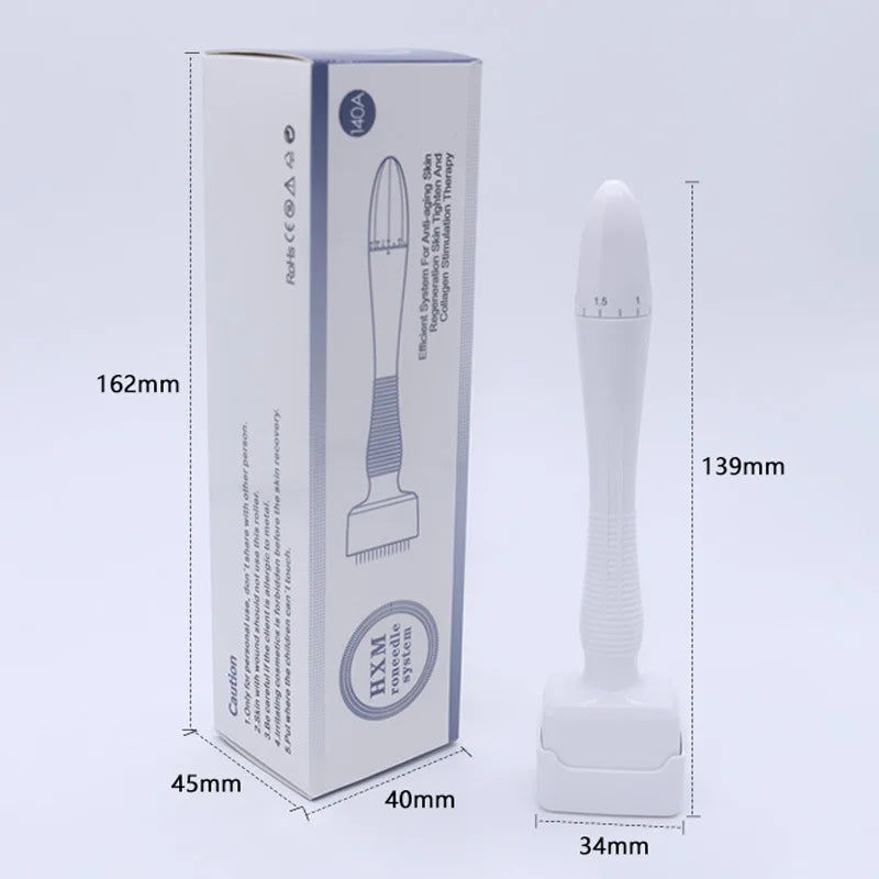 140 Needles Stamp Adjustable Needle Length for Facial Body Hair Growth Derma Roller 0.2mm 0.25mm 0.3mm Needle Micro