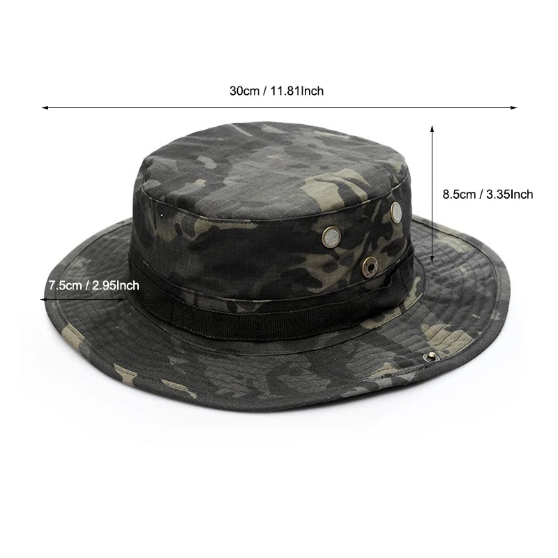 Four Season Unisex Camo Pattern Hat & Neck Gaiter Integrated Wind Resistant Outdoor Fishing Headgear