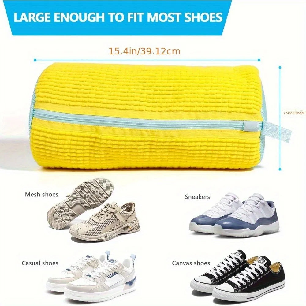 Durable Shoe Washing Machine Bag or brush for All Shoe Types,Ideal for Sneakers and Casual Shoes,Laundry Wash Bag