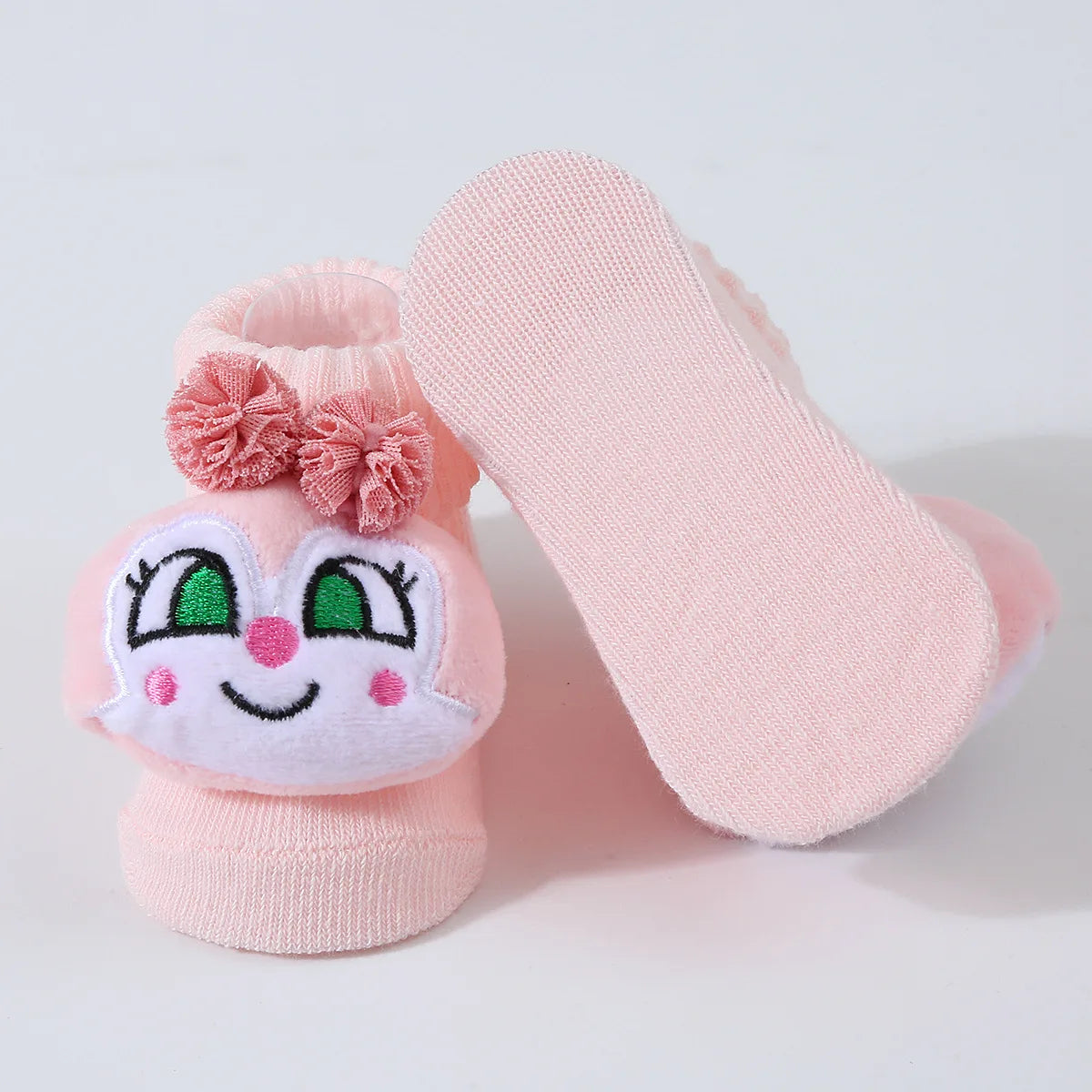 Baby Socks Spring and Autumn Soft Cotton Newborn Baby Socks in The Tube Cartoon 3D Doll Infant Boys Girls Socks 0-6 Months