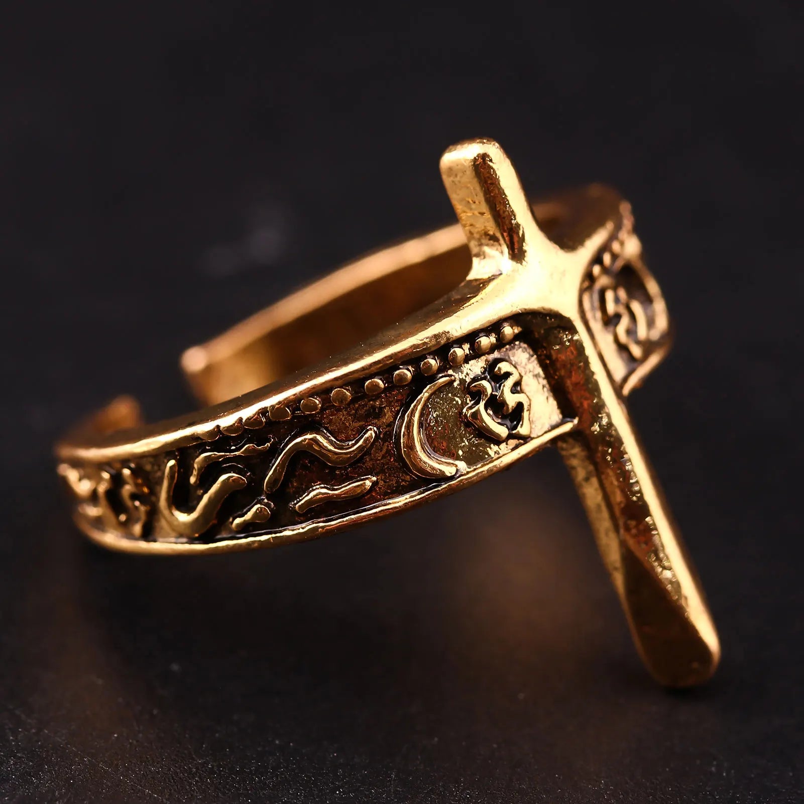 Game Dark Souls Rings for Men Vintage Havel's Demon's Scar Chloranthy Serpent Leo Darkmoon Ring Halloween Jewelry Gift