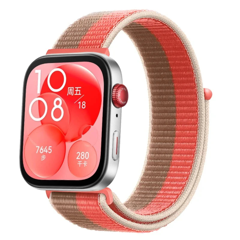 Nylon Loop Strap For Huawei Watch Fit 5/4/3 Sport Breathable Replacement Bracelet Wristband Huawei Watch Fit 4 5 Pro Accessories