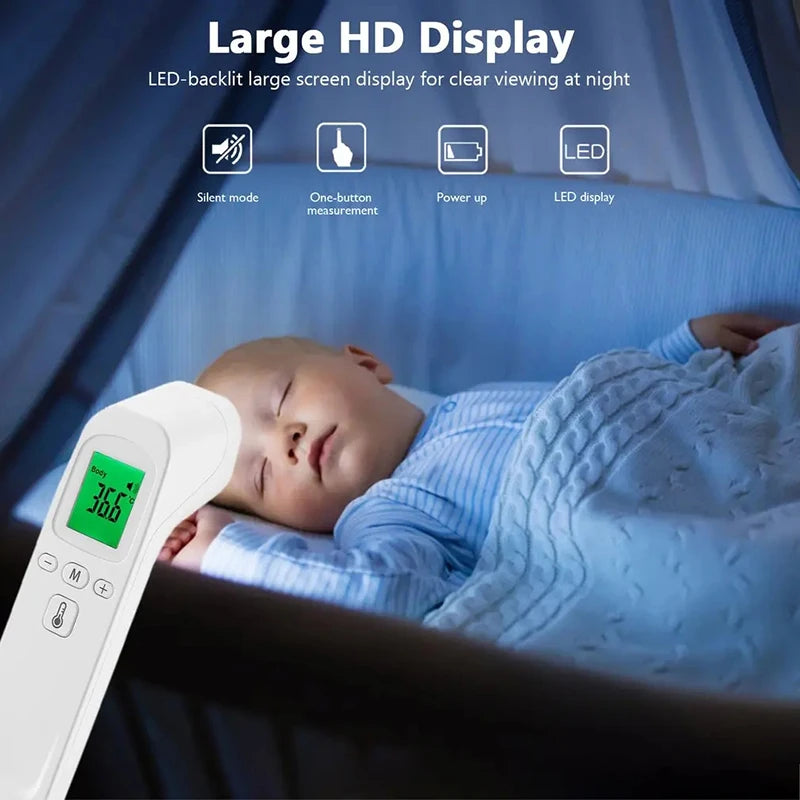 Medical Digital Infrared Thermometer 1s Quick Temperature Measurement Medical Handheld Body Forehead Non-contact Thermometer ℃ ℉